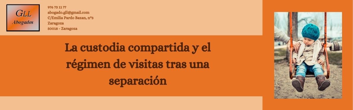 Custodia compartida y régimen de visitas